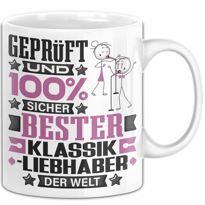 Klassikliebhaber Geschenk Lustiger Spruch für Klassikliebhaber Geschenkidee Bester Klassikliebhaber Der Welt Weiß Trendation