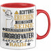 Urgroßvater Geschenk Tasse Lustiger Spruch Erheben Sie Sich Der Urgroßvater Betritt den Raum Rot Trendation