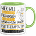 Reittherapeutin Tasse Geschenk Spruch Wer Will Schon Prinzessin Sein Wenn Man Auch Reittherapeutin Sein Kann Grün Trendation
