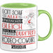 Rodeo-Cowgirl Geschenk Becher Tasse Gott Schuf Alle Menschen Gleich Nur Die Besten Durfeten Rodeo-Cowgirl Werden Geschenkidee Lustig Grün Trendation