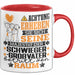 Schwiegergroßvater Geschenk Tasse Lustiger Spruch Erheben Sie Sich Der Schwiegergroßvater Betritt den Raum Rot Trendation