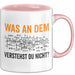 Maschinenbauingenieur Ingenieurwesen Tasse Geschenk Lustige Geschenkidee Spruch Was An Dem Verstehst Du Nicht Rosa Trendation
