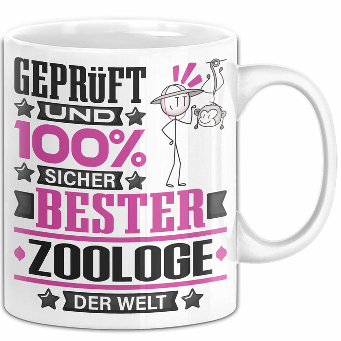 Zoologe Geschenk Lustiger Spruch für Zoologe Geschenkidee Bester Zoologe Der Welt Weiß Trendation