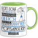 Popsängerin Geschenk Becher Tasse Gott Schuf Alle Menschen Gleich Nur Die Besten Durfeten Popsängerin Werden Geschenkidee Lustig Grün Trendation