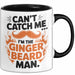 Bart Tasse Geschenk Cant Catch Me Im The Ginger Beard Man Geschenkidee Maenner Schwarz Trendation