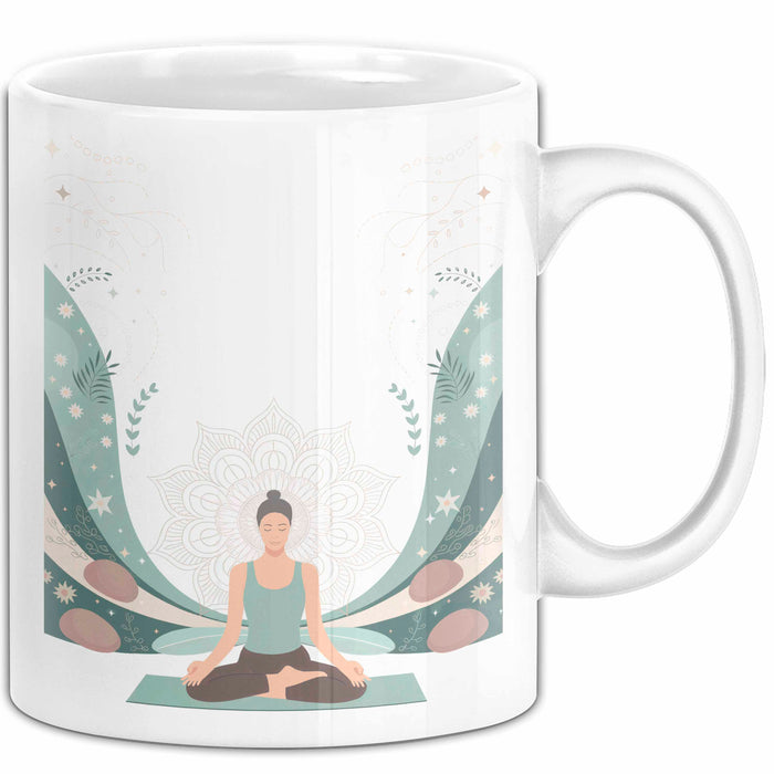 Yoga Lehrer Tasse Geschenk Lustige Geschenkidee Spruch Für Achtsame Seelen Weiß Trendation