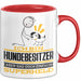 Hundebesitzer Geschenk Tasse Ich Bin Hundebesitzer Aber Sag Doch Einfach Superheld Lustige Geschenkdiee für Hundebesitzer Kaffee-Becher Rot Trendation