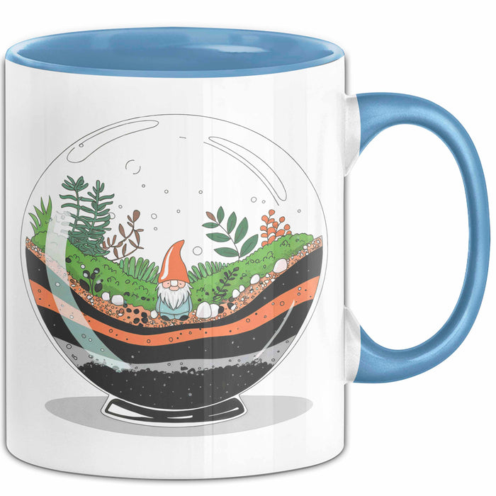 Terrarium Bauer Tasse Geschenk Lustige Geschenkidee Spruch Für Mini Welt Erschaffer Blau Trendation