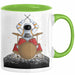 Drummer Schlagzeug-Spieler Geschenk Tasse Geschenkidee Kaffee-Becher Schlagzeuger Mond Grafik Grün Trendation