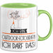 Geschenk für Outdoor-Fotografin Tasse Lustige Geschenkidee Geburtstag Ich Bin Outdoor-Fotografin Ich Darf Das Grün Trendation