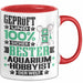 Aquarium-Hobbyist Geschenk Lustiger Spruch für Aquarium-Hobbyist Geschenkidee Bester Aquarium-Hobbyist Der Welt Rot Trendation