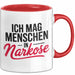 Krankenschwester Pflege Betreuung Tasse Geschenk Lustige Geschenkidee Spruch Ich Mag Menschen In Narkose Rot Trendation