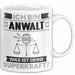Anwalt Tasse Geschenk für Anwalt Geburtstag Lustiger Spruch Kaffee-Becher Was Ist Deine Superkraft Weiß Trendation