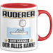 Ruderer Tasse Geschenk für Ruderer Der Mann Der Alles Kann Geschenkidee zum Geburtstag Rot Trendation