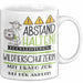 Wildtierschützerin Tasse Geschenk Lustig Abstand Halten Hochleistungs-Wildtierschützerin Mit Drang Zur Perfektion Bei Der Arbeit Weiß Trendation