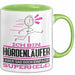 Hürdenläufer Geschenk Tasse Ich Bin Hürdenläufer Aber Sag Doch Einfach Superheld Lustige Geschenkdiee für Hürdenläufer Kaffee-Becher Grün Trendation
