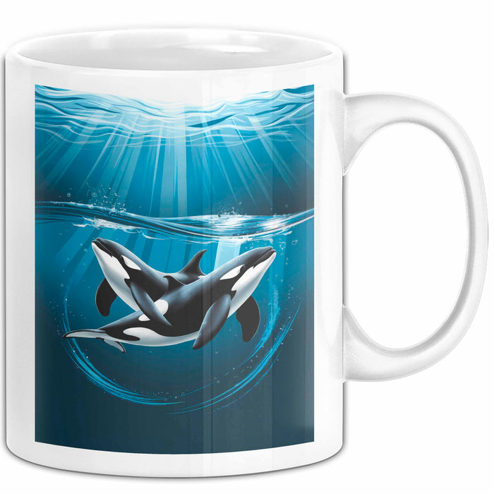 Wal Tier Tasse Geschenk Lustige Geschenkidee Spruch Weiß Trendation