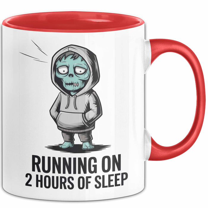 Minimal Schläfer Tasse Geschenk Lustige Geschenkidee Spruch Für Müde Menschen Rot Trendation