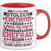 Lustige Tasse Geschenk Stolzer Ehemann Fantastischer Ehefrau Spruch Rot Trendation