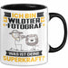 Wildtierfotograf Tasse Geschenk für Wildtierfotograf Geburtstag Lustiger Spruch Kaffee-Becher Was Ist Deine Superkraft Schwarz Trendation