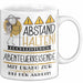 Abenteuerreisende Tasse Geschenk Lustig Abstand Halten Hochleistungs-Abenteuerreisende Mit Drang Zur Perfektion Bei Der Arbeit Weiß Trendation