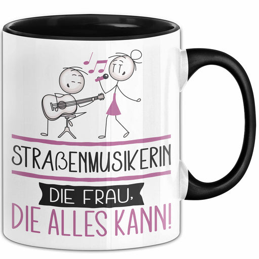 Straßenmusikerin Geschenk Tasse Becher Die Frau Die Allen Kann Geschenkidee für eine Straßenmusikerin Lustig Trendation