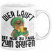 Wandern Tasse Geschenk für Wanderer Männer Geschenkidee Wer Läuft Ist Nur Zu Faul Zum Wandern Berge Wandern Weiß Trendation