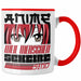 Anime Tasse Geschenk Anime-Liebhaber Geschenkidee Anime Weil Menschen Sch*** Sind Rot Trendation