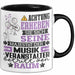 Musikveranstalter Geschenk Tasse Lustiger Spruch Erheben Sie Sich Der Musikveranstalter Betritt den Raum Schwarz Trendation