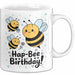 Geburtstagsfeier Bienen Tasse Geschenk Lustige Geschenkidee Spruch Hap Bee Geburtstag Weiß Trendation
