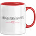 Tasse ValentinstagsGrafik mit Herzen und Lieblingsfreundin Geschenk für sie Rot Trendation