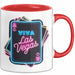 Las Vegas Nevada USA Tasse Geschenk Lustige Geschenkidee Spruch Viva Las Vegas Rot Trendation