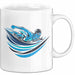 Schwimm Enthusiast Tasse Geschenkidee für Poolliebhaber Weiß Trendation