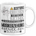 Musikerziehung Geschenk Tasse Lustiger Spruch Erheben Sie Sich Der Musikerziehung Betritt den Raum Weiß Trendation