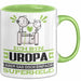 Uropa Geschenk Tasse Ich Bin Uropa Aber Sag Doch Einfach Superheld Lustige Geschenkdiee für Uropa Kaffee-Becher Grün Trendation