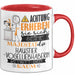 Haustier-Modedesignerin Tasse Geschenk Lustiger Spruch Bitte Erheben Sie Sich Seine Majestät Die Haustier-Modedesignerin Betritt Den Raum Rot Trendation