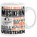 Musikfan Geschenk Tasse Geschenkidee für Musikfan Geburtstag Lustig Ich Bin Musikfan Ich Kann Es Dir Erklären Aber Nicht Für Dich Verstehen Weiß Trendation