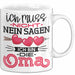 Nicht Ich Bin Die Oma Tasse Geschenk Muttertag Lustiger Spruch Weiß Trendation
