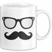 Hipster Tasse Geschenkidee für Trendsetter Weiß Trendation