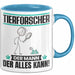 Tierforscher Tasse Geschenk für Tierforscher Der Mann Der Alles Kann Geschenkidee zum Geburtstag Blau Trendation