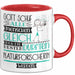 Naturforscherin Geschenk Becher Tasse Gott Schuf Alle Menschen Gleich Nur Die Besten Durfeten Naturforscherin Werden Geschenkidee Lustig Rot Trendation