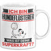 Hundeflüsterer Tasse Geschenk für Hundeflüsterer Geburtstag Lustiger Spruch Kaffee-Becher Was Ist Deine Superkraft Weiß Trendation