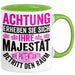 Patentante Geschenk Tasse Spruch Geschenkidee Beste Patentante Achtung Erheben Sie Sich Ihre Majestät Die Patentante Betritt Den Raum Grün Trendation
