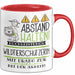 Wildtierschützerin Tasse Geschenk Lustig Abstand Halten Hochleistungs-Wildtierschützerin Mit Drang Zur Perfektion Bei Der Arbeit Rot Trendation