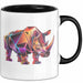 Nashorn Tasse Geschenk Lustige Geschenkidee Spruch Schwarz Trendation