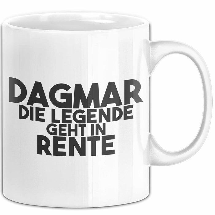 Dagmar Tasse Dagmar – Die Legende Geht In Rente Geschenk