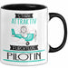 Pilotin Tasse Geschenk Becher Stark Attraktiv Furchtlos Pilotin Lustige Geschenkidee Trendation
