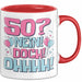 50er Geburtstag Geschenk Männer Frauen 50 Nein Doch Ohhhh Lustiger Spruch Geschenkidee Kaffee-Becher Rot Trendation