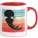 Quallen-Liebhaber Tasse Geschenkdiee Vintage Look Retro Becher Rot Trendation