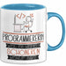 Programmiererin Weil Es Keinen Schöneren Beruf Gibt Tasse Geschenk für Eine Programmiererin Lustig Blau Trendation